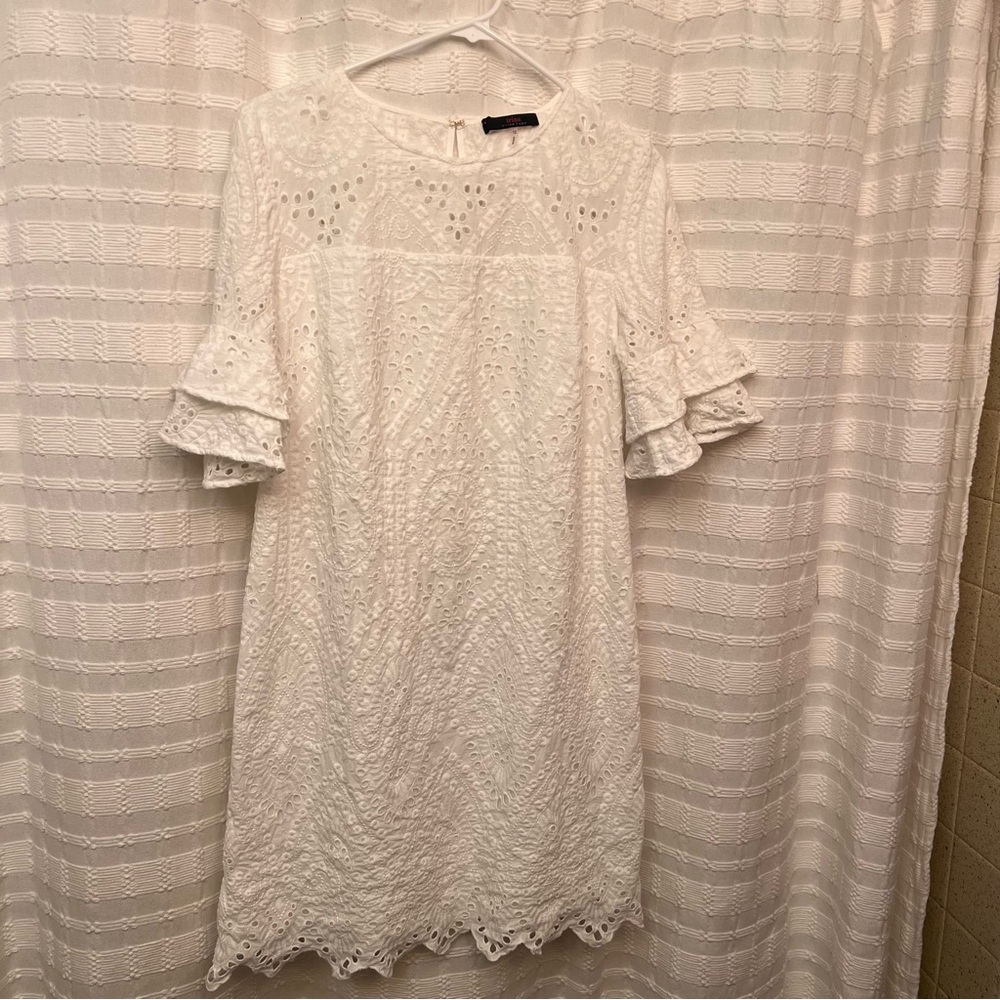 Trina Turk White eyelet dress
